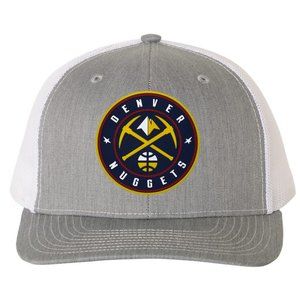 Denver Nuggets 3D PVC Patch Hat- Heather Grey/ White